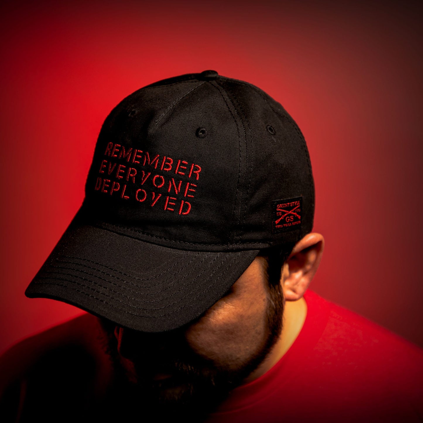 R.E.D. All Forces Hat - Red and Black | Grunt Style 
