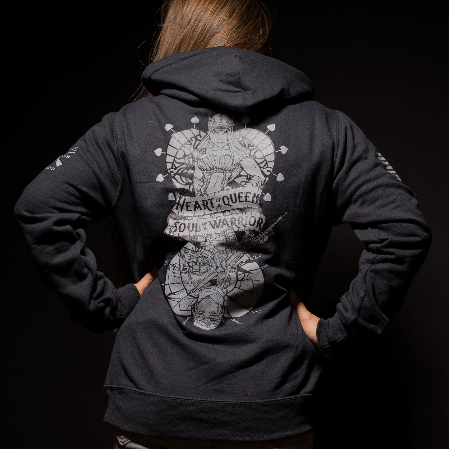 Women's Pullover Hoodie Heart and Soul of a Warrior  | Grunt Style 