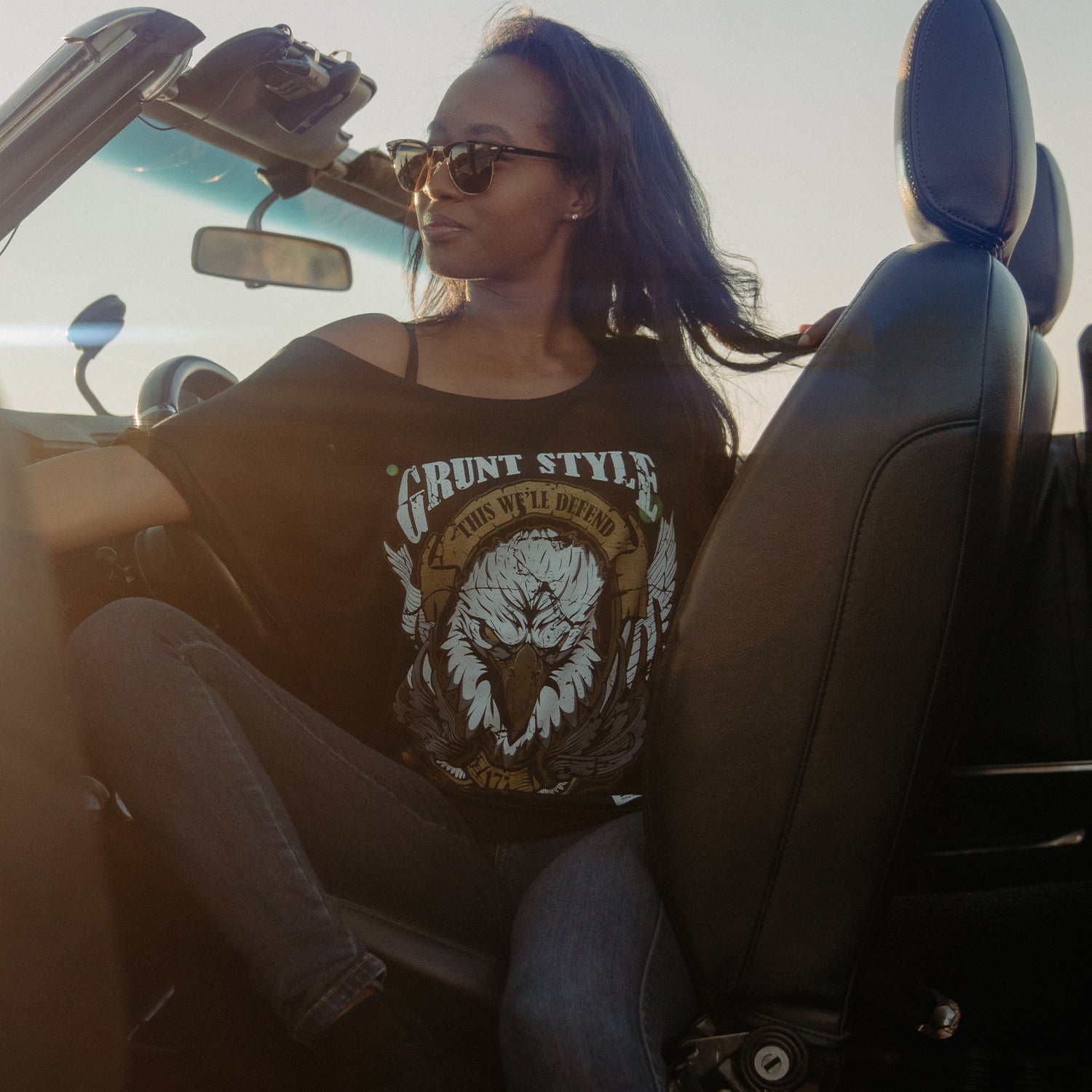 Easy Rider Eagle Slouchy Women's Tee | Grunt Style