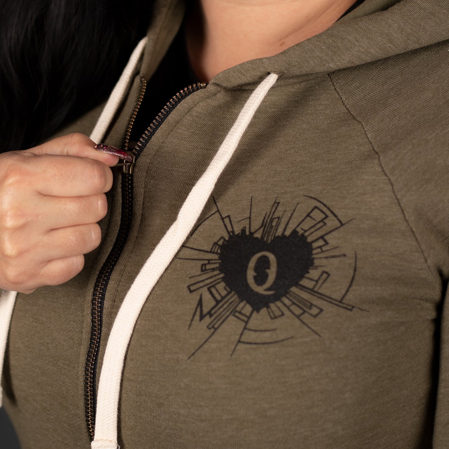 Heart & Soul of a Warrior Full-Zip Jacket for Ladies | Grunt Style 
