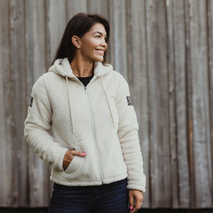 Women's Sherpa Jacket - Oatmeal