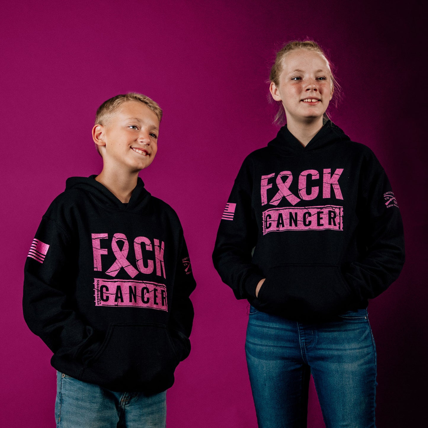 Youth Hoodies  F*ck Cancer  | Grunt Style 