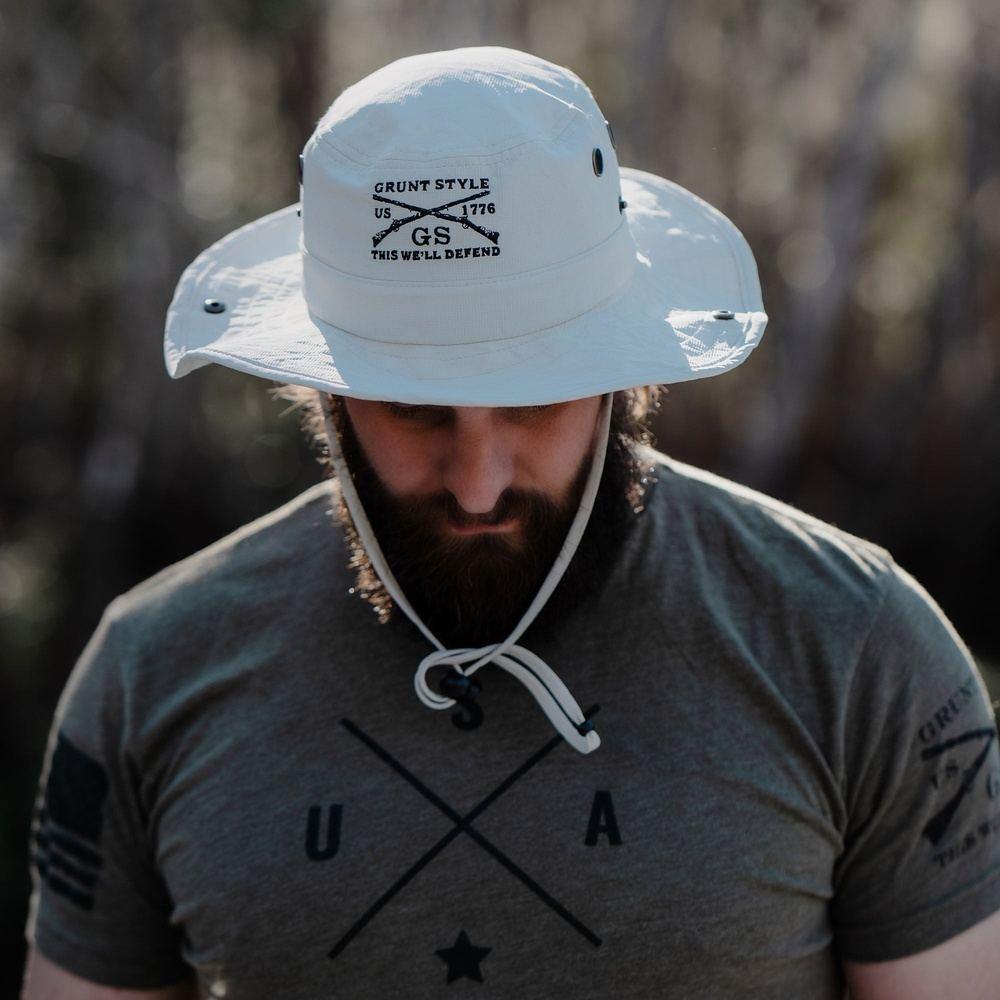 Boonie Hat - Khaki - Patriotic Gear – Grunt Style, LLC | Baseball Caps