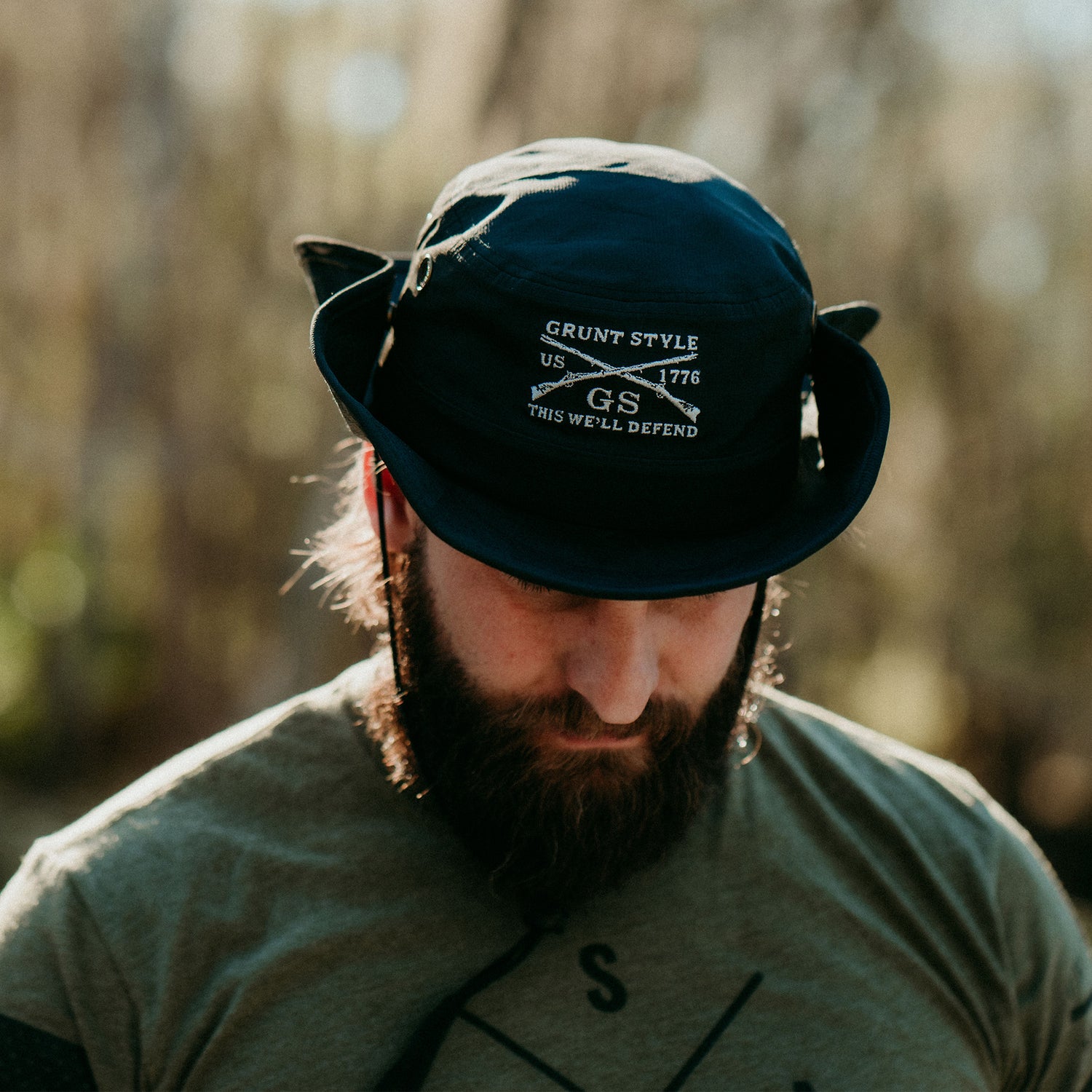 Boonie Hat in the color Black | Grunt Style 