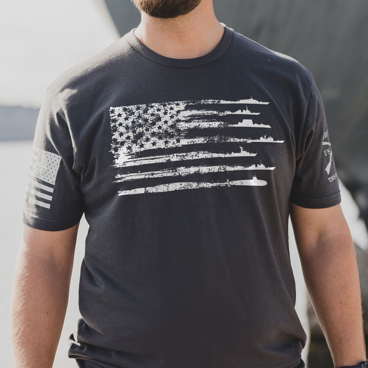 men's T-Shirt By Sea flag | Grunt Style 