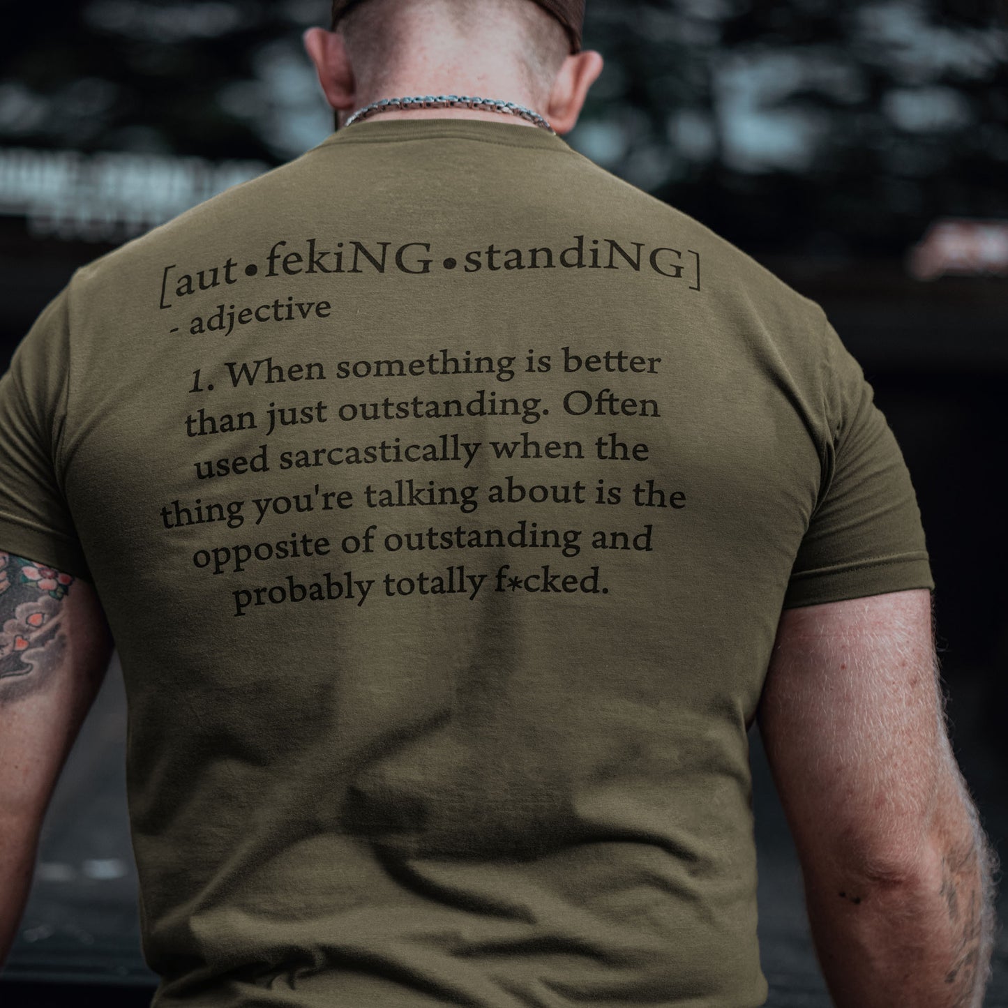 Graphic Tee For Men Outfcking Standing  | Grunt Style 