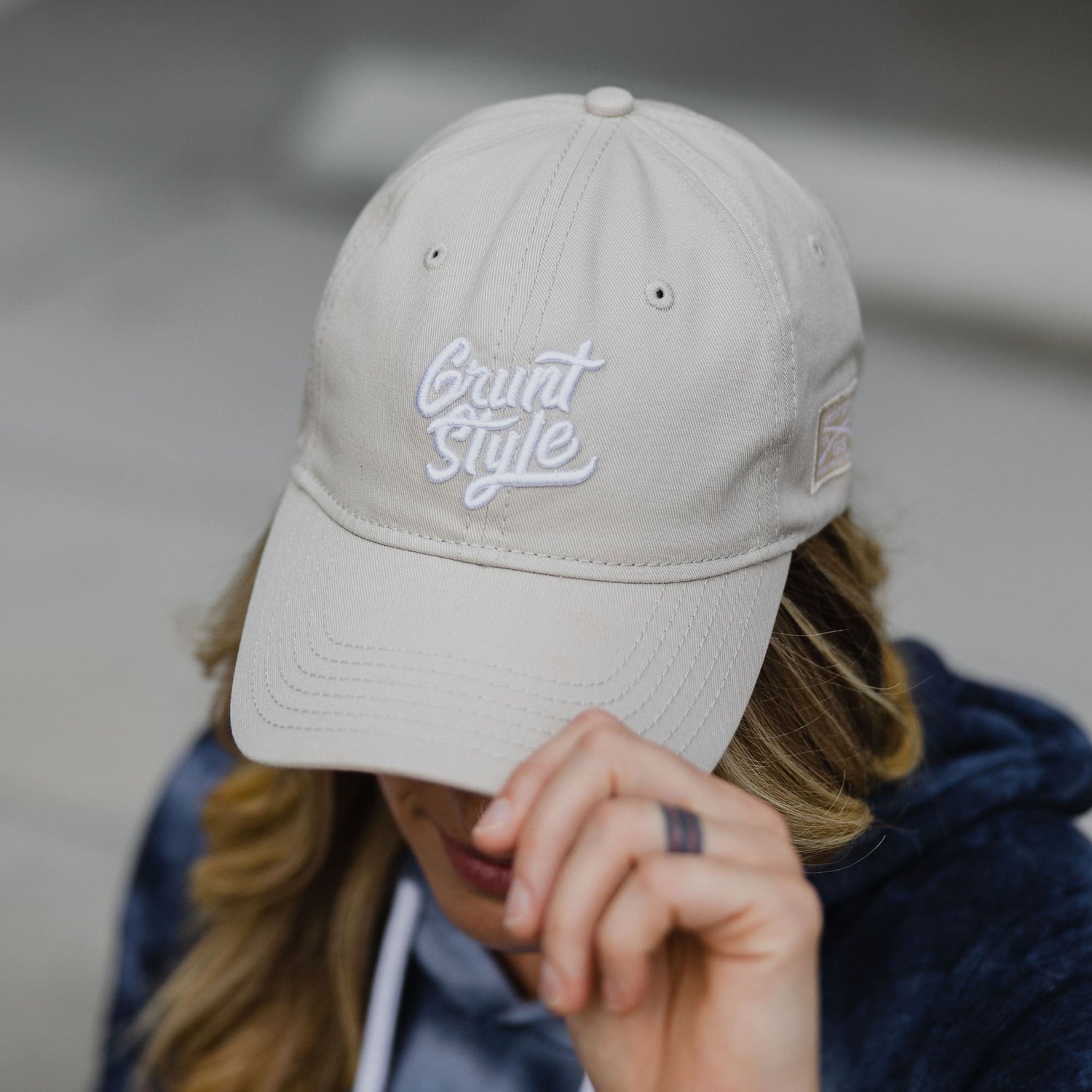 Grunt Style Script Logo Natural Hat | Grunt Style