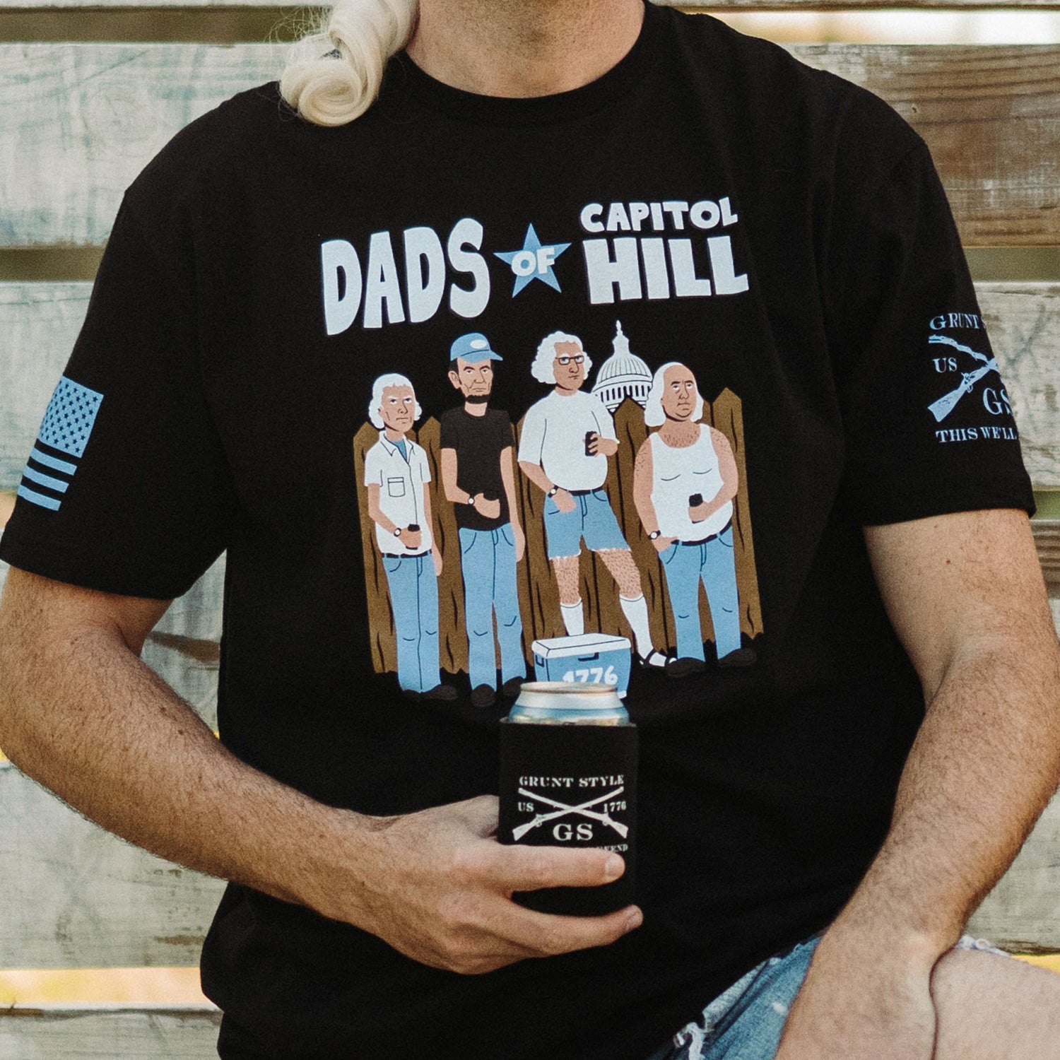 Dads of Capitol Hill Men's Black Tee | Grunt Style