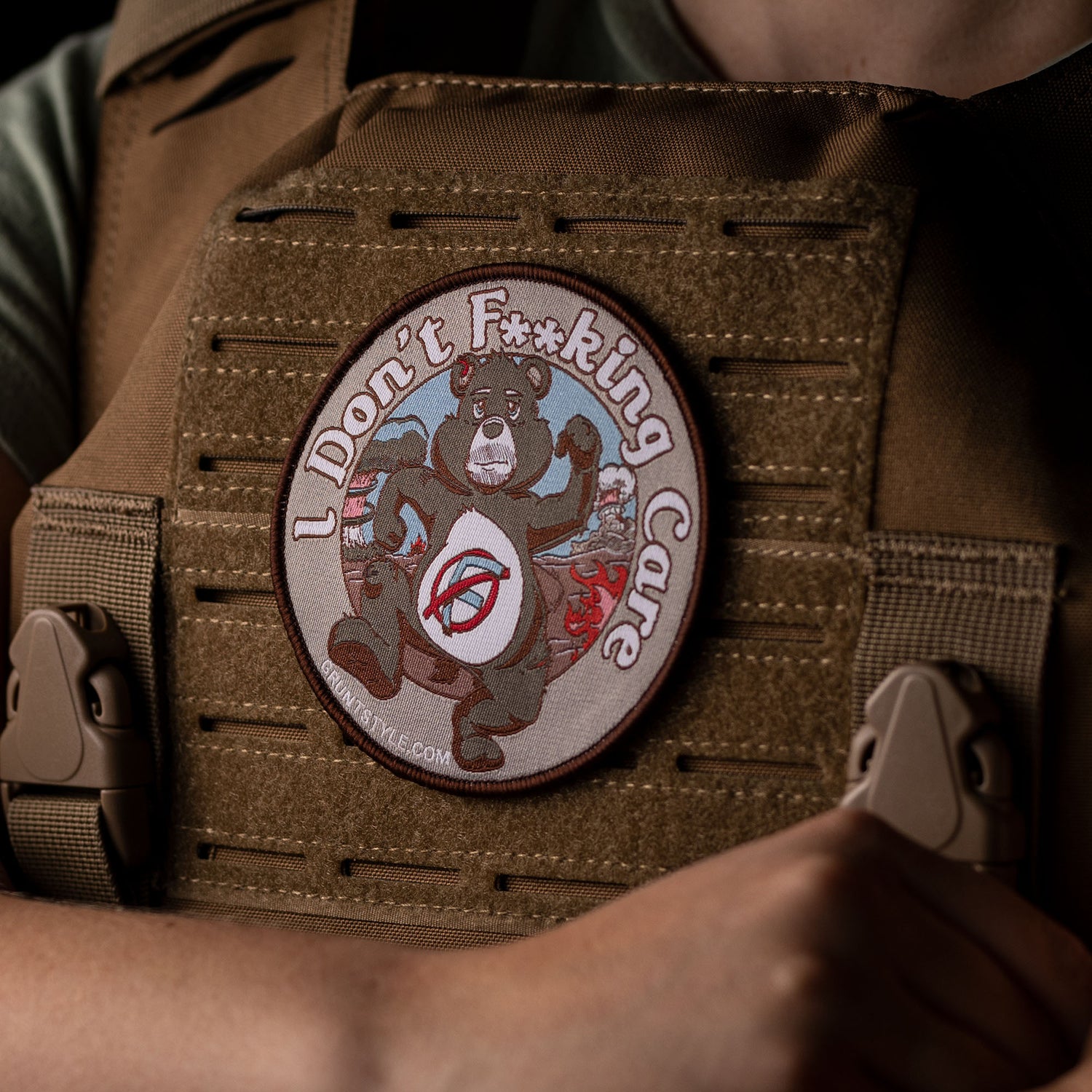 I Don't F**king Care Bear  Patch | Grunt Style 