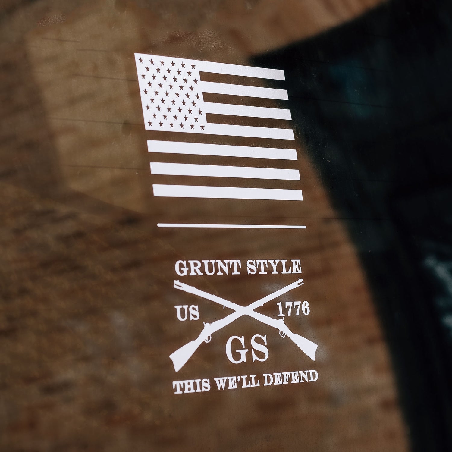 Grunt Style Stacked Flag Vehicle Decal | Grunt Style 