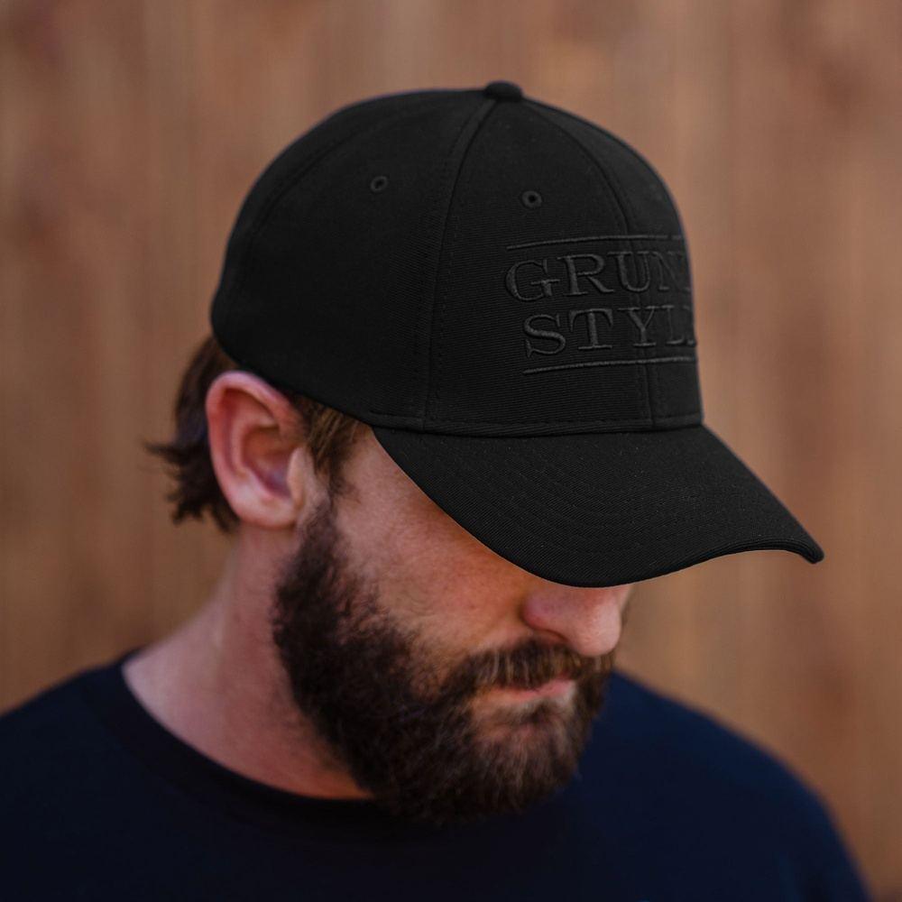 Grunt Style Logo Stretch Fit Hat - Black – Grunt Style, LLC