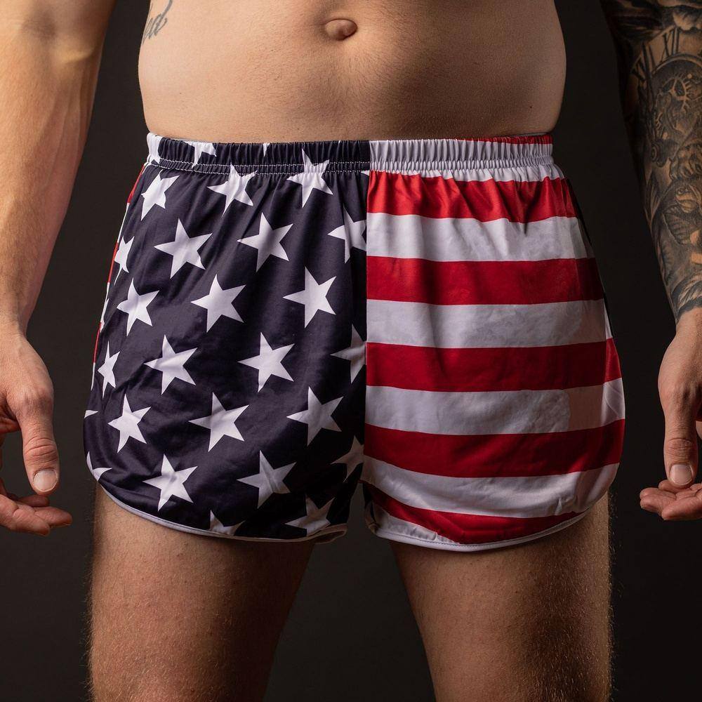 American Flag Men's Shorts | USA Flag Ranger Panties – Grunt Style, LLC
