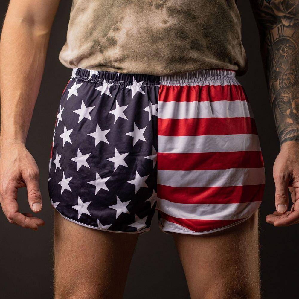 American Flag Men's Shorts  USA Flag Ranger Panties – Grunt Style