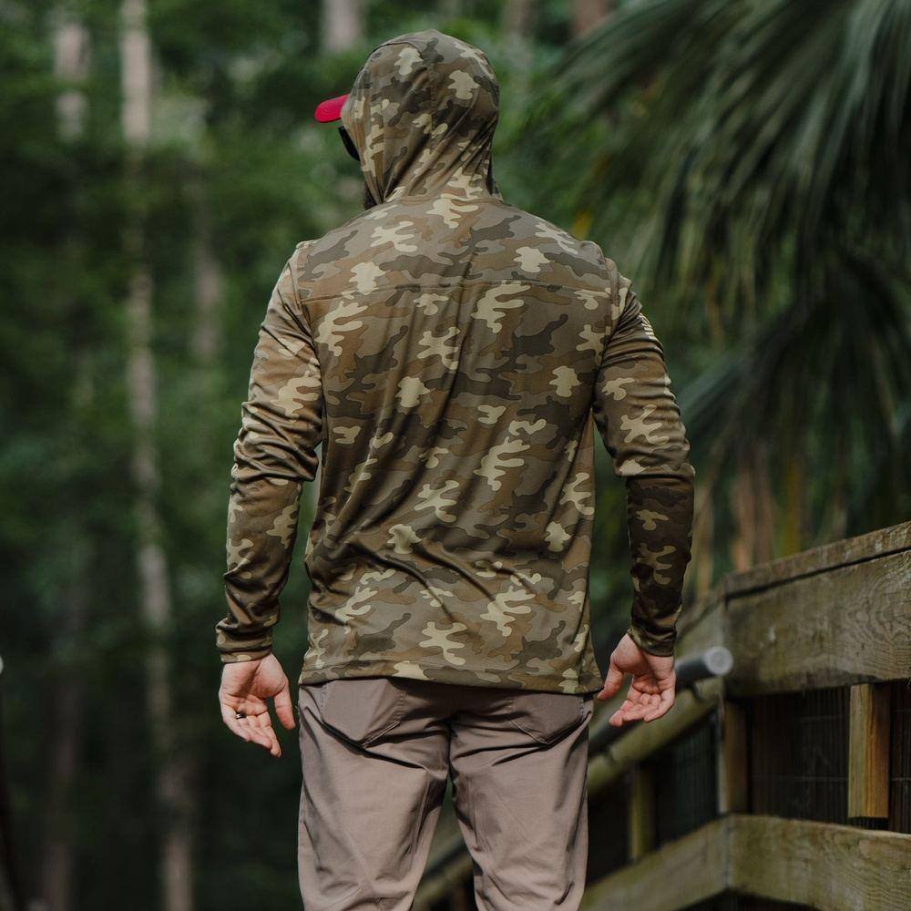 UV Blocking Hoodie - Green Camouflage Fishing Shirt – Grunt Style, LLC