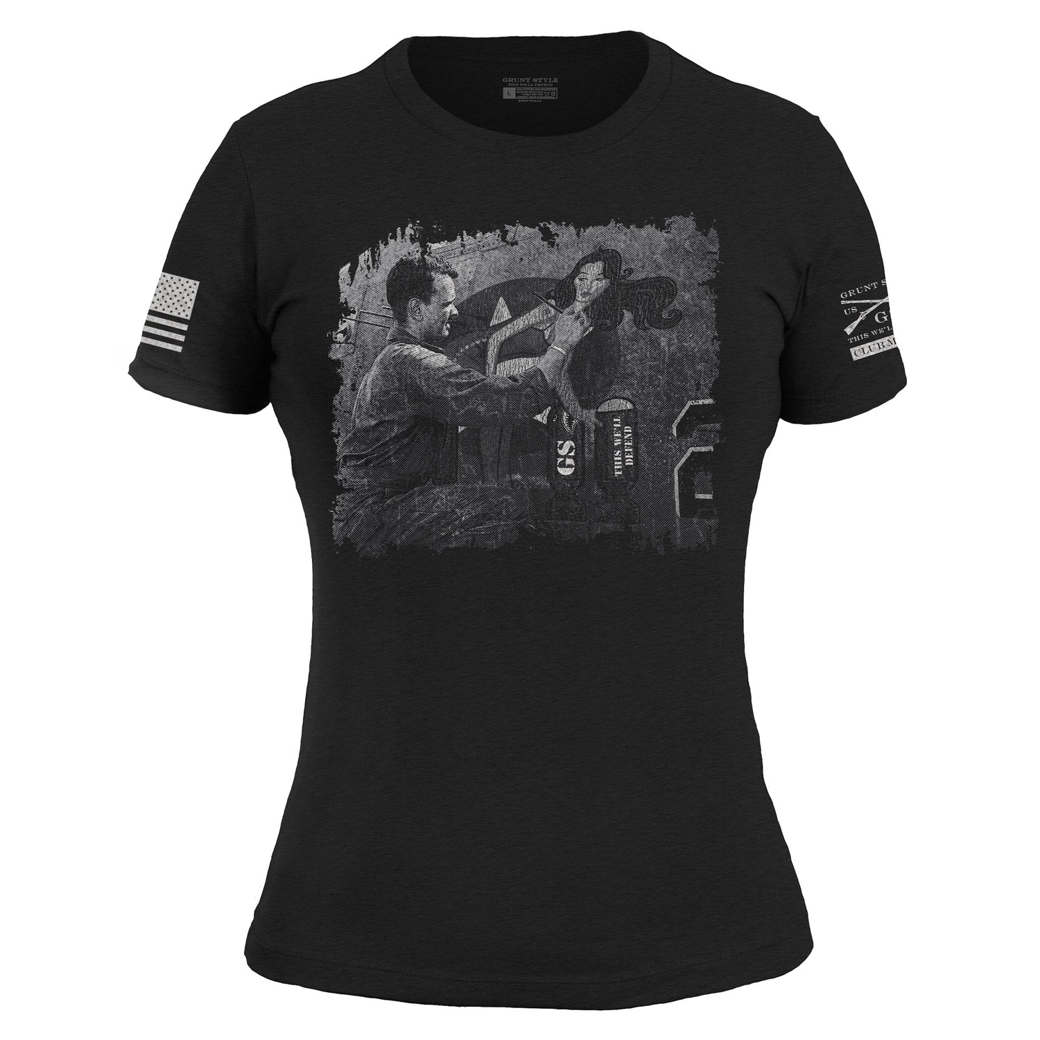 Bombs Away Nose Graphic Tee for Women | Grunt Style 