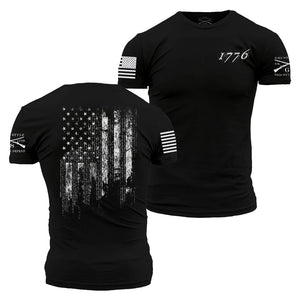 1776 Flag T-Shirt - Black