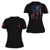 freedom flag women's patriotic graphic tee | Grunt Style 