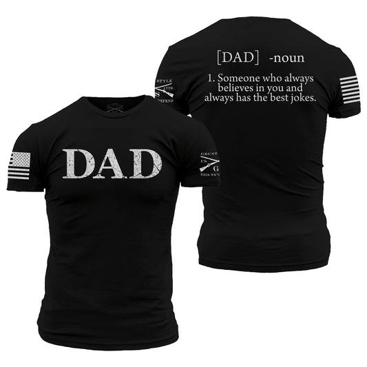 men's black graphic dad shirt | Grunt Style 