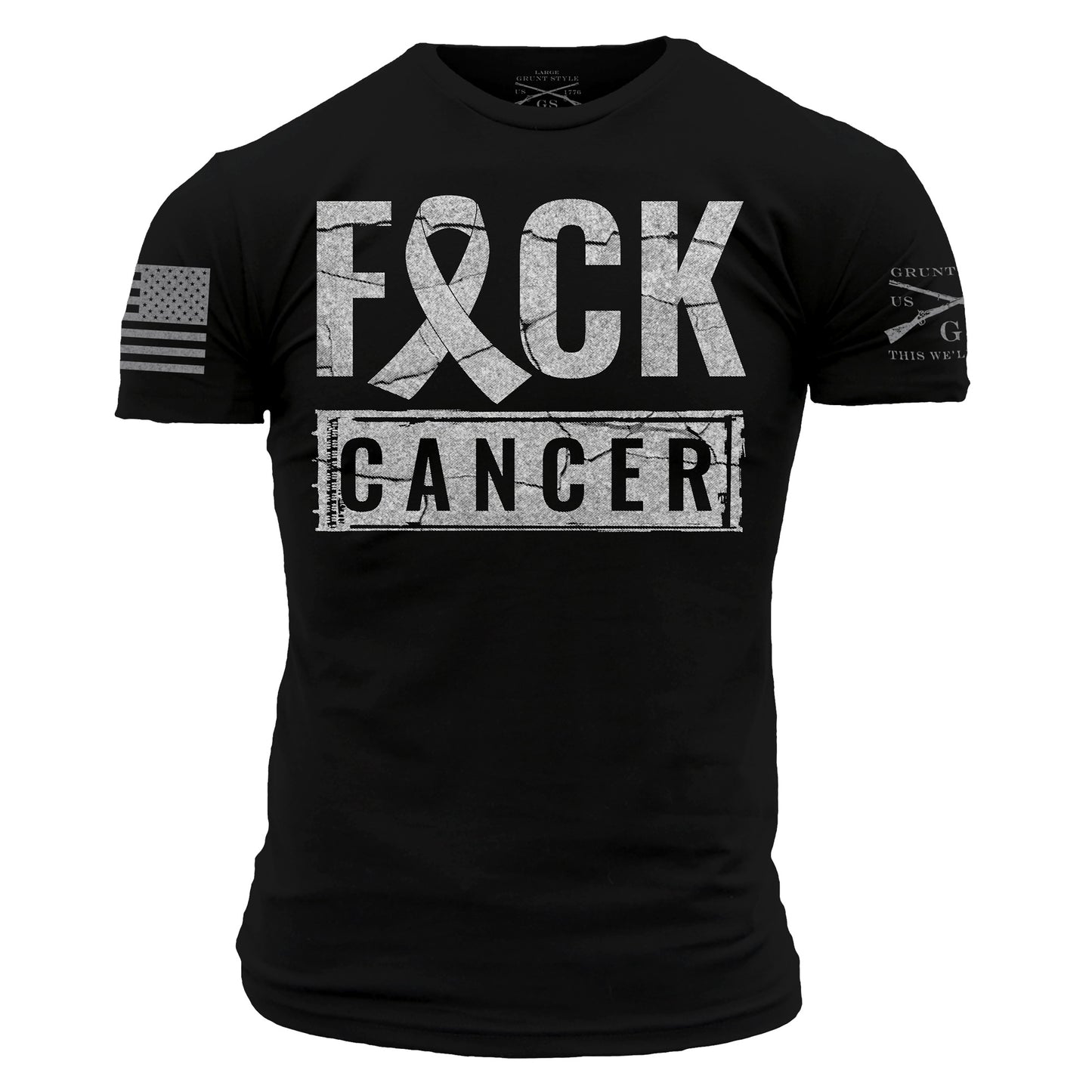Men's F*ck Cancer Throwback Shirt | Grunt Style 