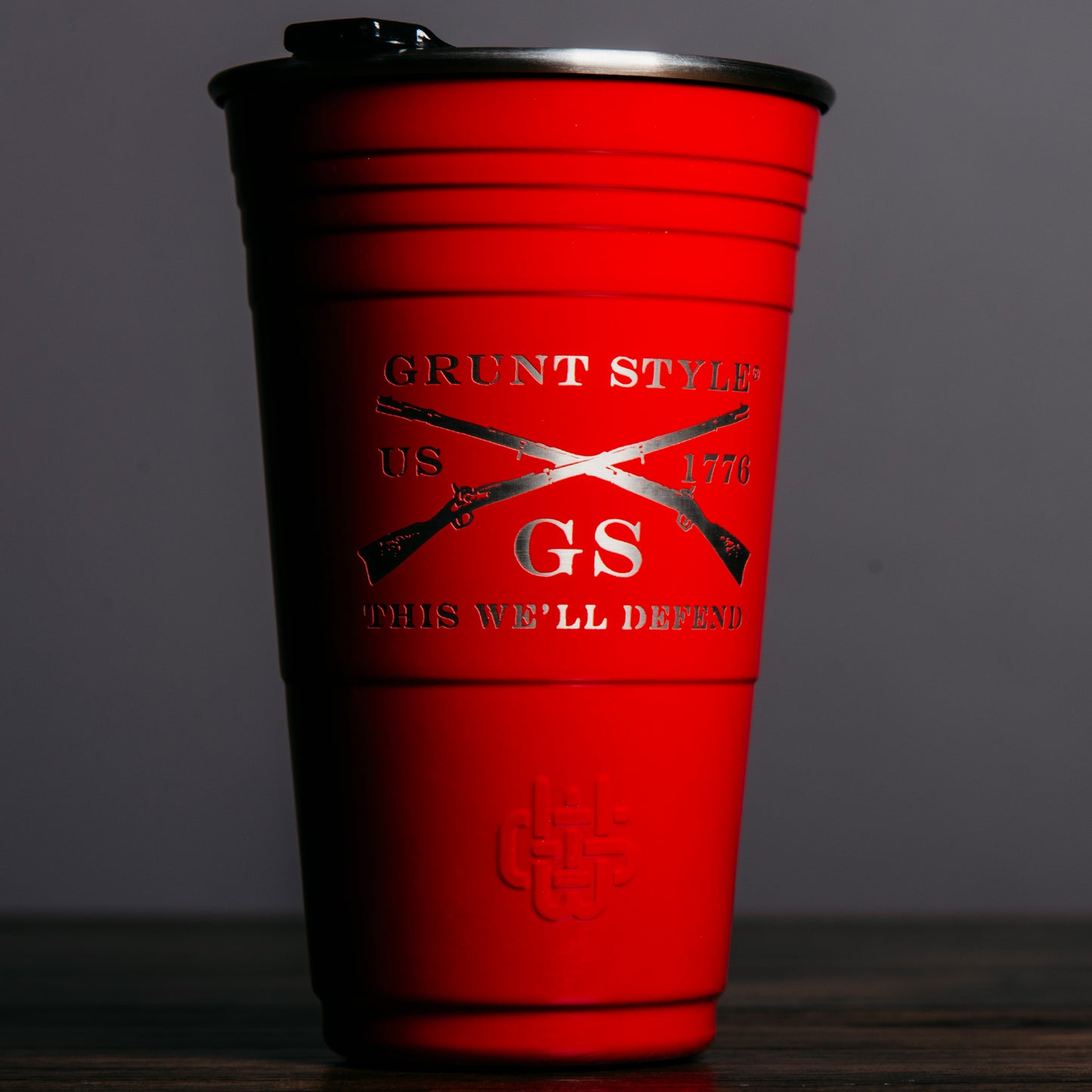  16oz Stainless Steel Party Cup Grunt Style Logo  | Grunt Style 