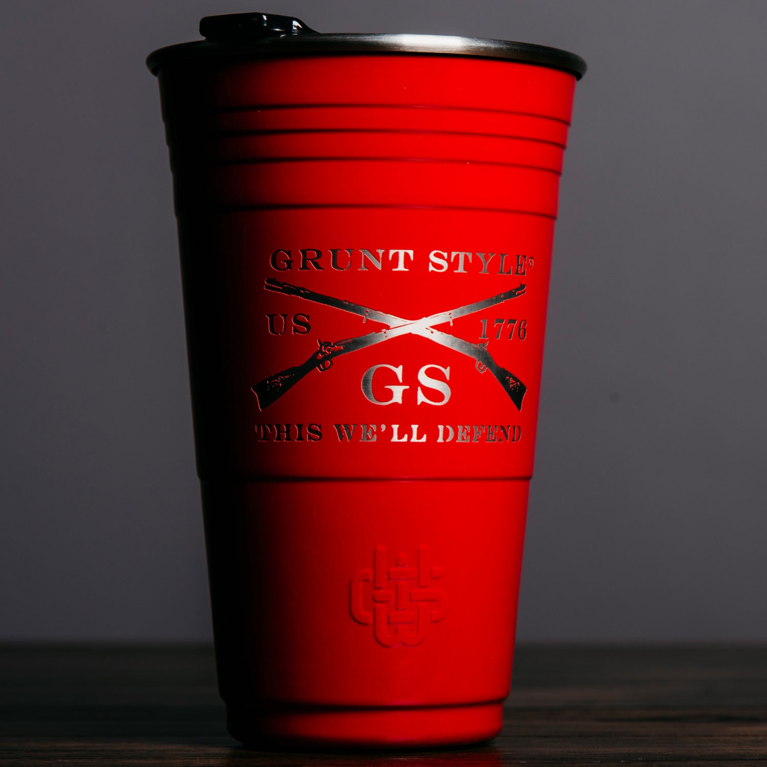  16oz Stainless Steel Party Cup Grunt Style Logo  | Grunt Style 