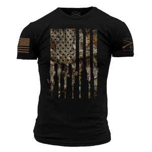 Realtree Edge® Rifle Flag T-Shirt - Black