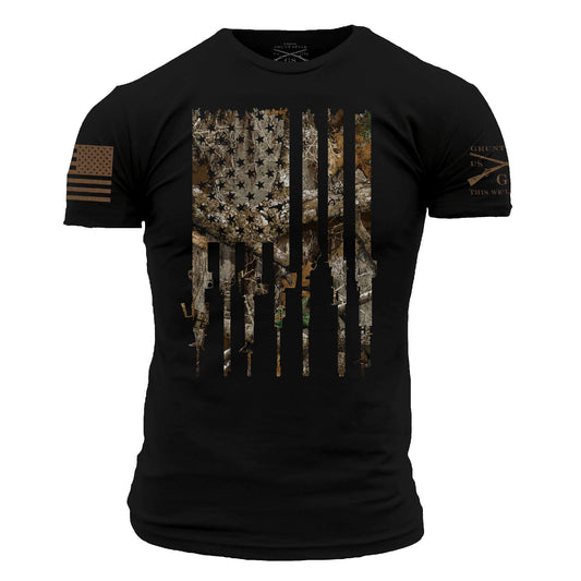 Realtree Rifle Flag Graphic Tee | Grunt Style 