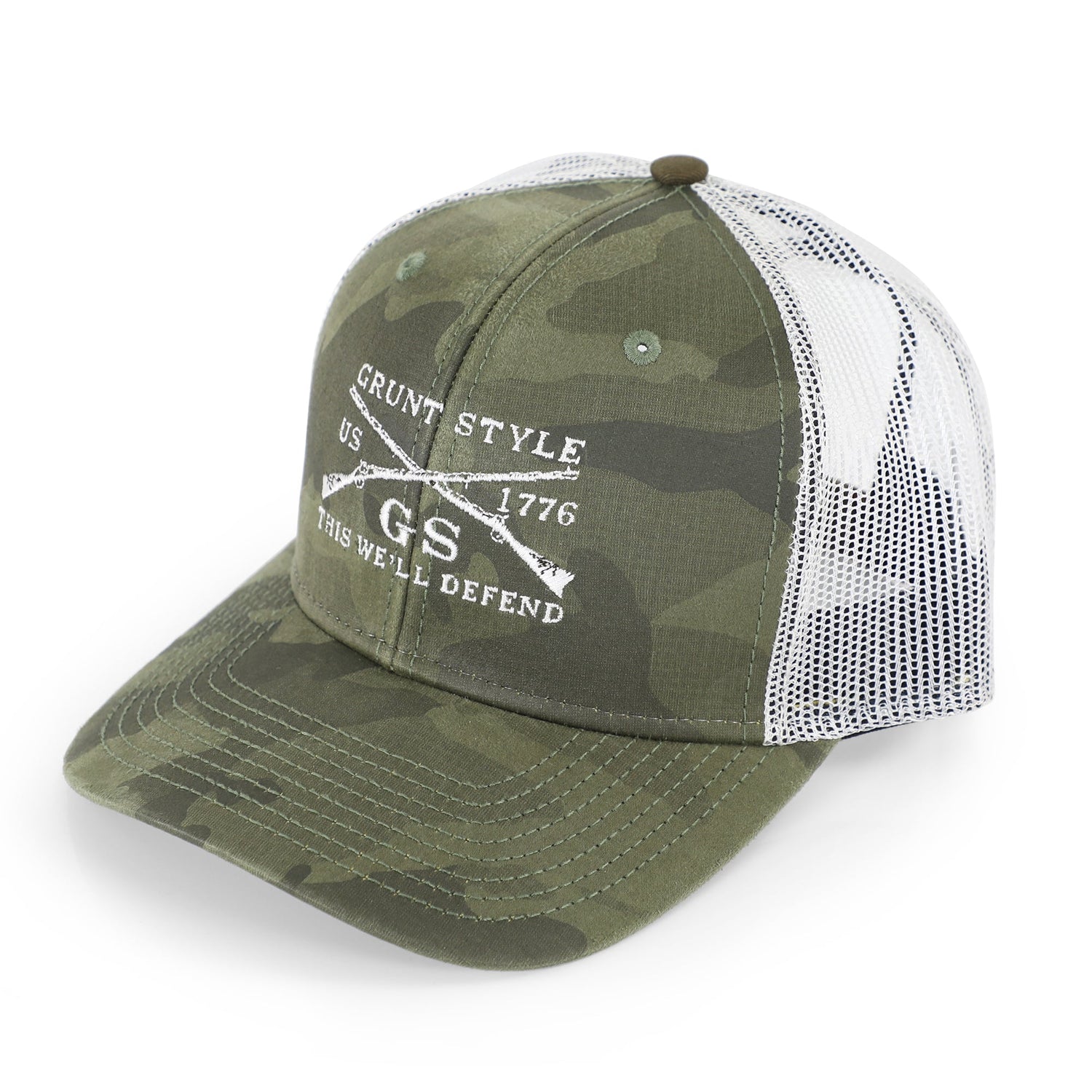 Grunt Style Camo Embroidered Logo Hat | Grunt Style 