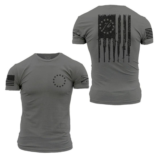Patriotic T-Shirt - Betsy Rifle Flag – Grunt Style, LLC