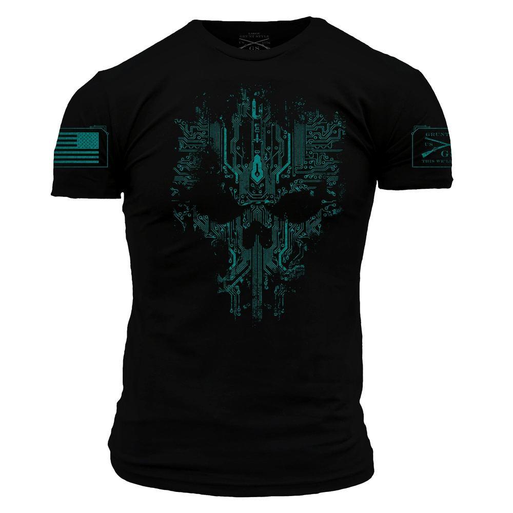 – Grunt Tee Shirt | Skull LLC Skull Circuit Style,