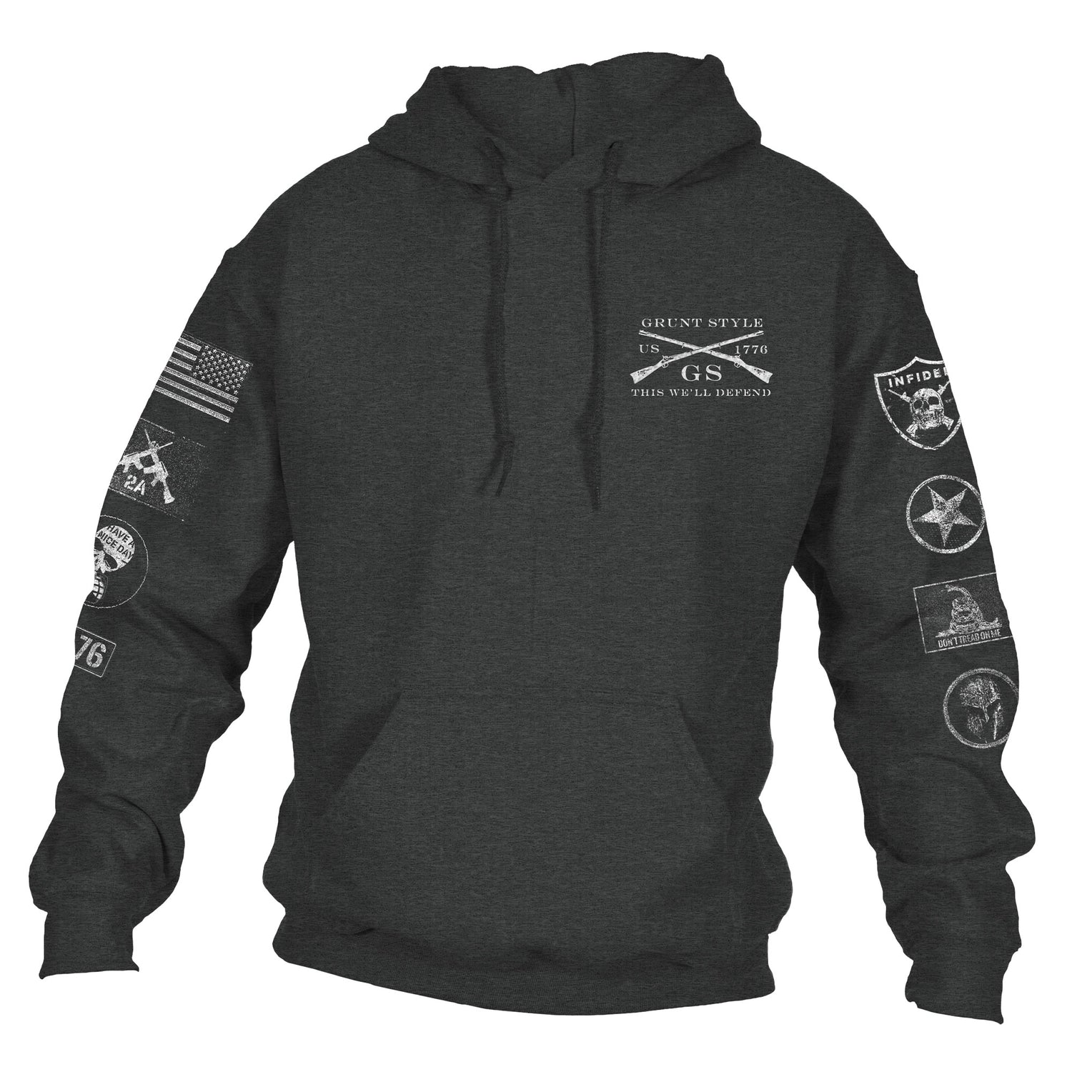 Men's Patriotic Hoodies | Patch Sweatshirt – Grunt Style, LLC