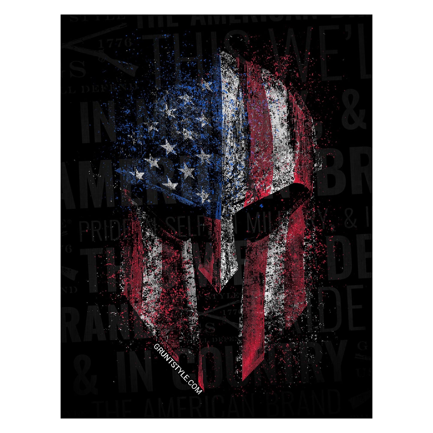 The USA patriotic American Spartan Sticker 2.0 | Grunt Style 