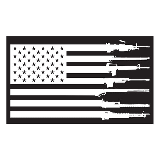 Rifle Flag PVC Patch | Grunt Style