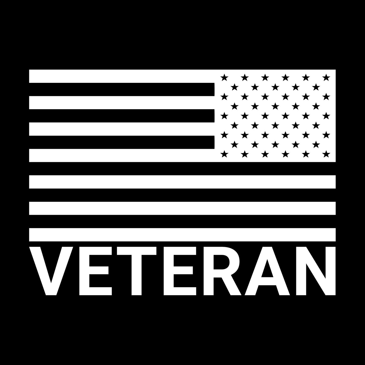 Veteran Flag Black Graphic  | Military Shirts 