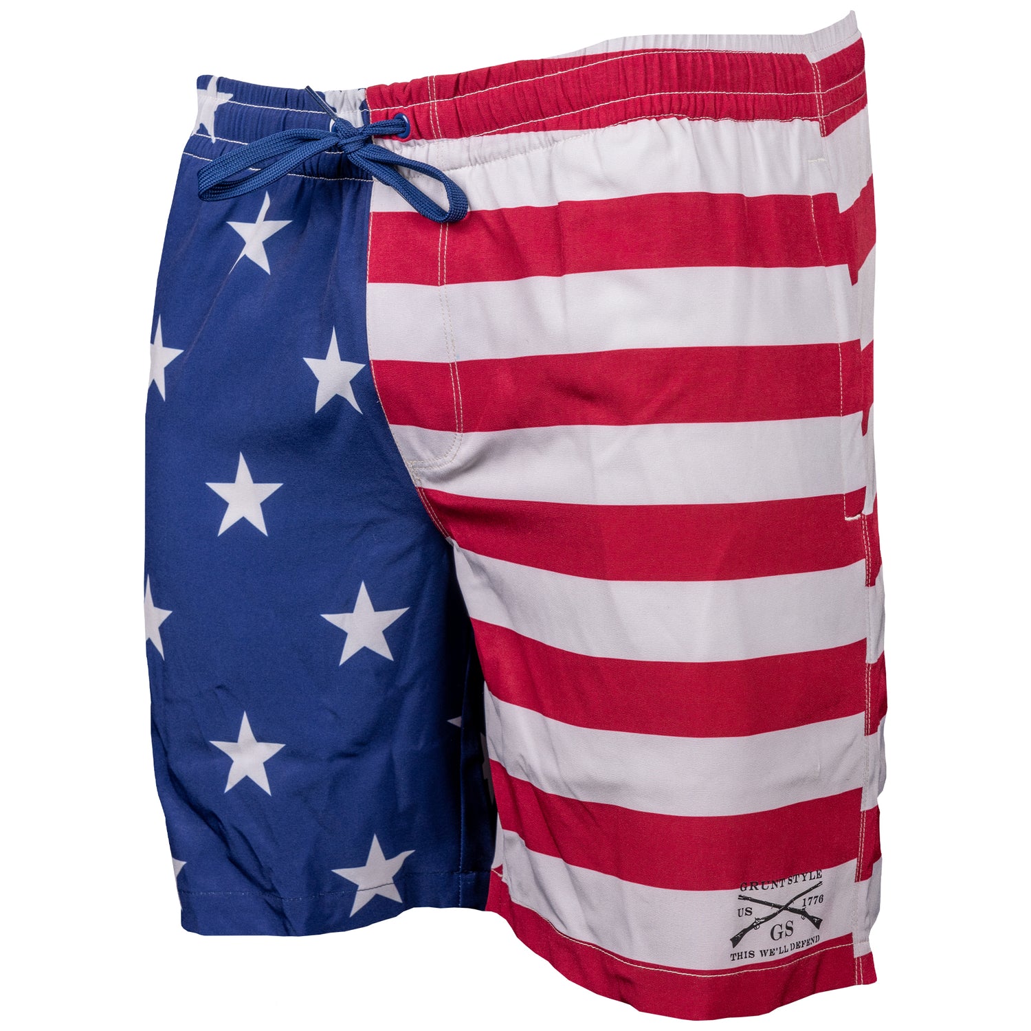 USA Flag Grunt Trunks  | Patriotic Swim Trunks 