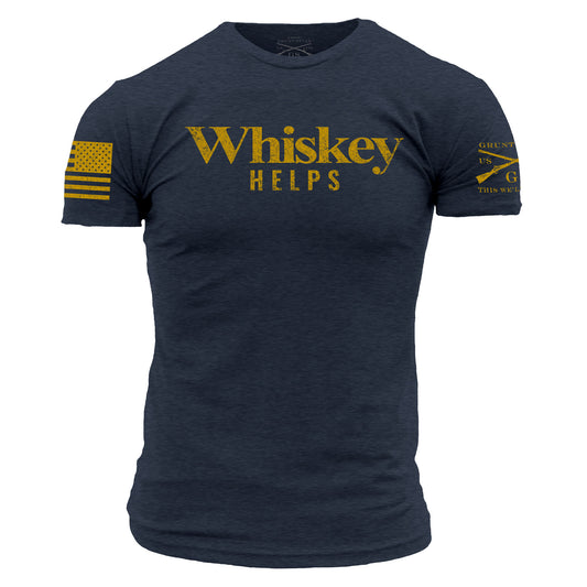 Men's Whiskey Helps Graphic Tee | Grunt Style 