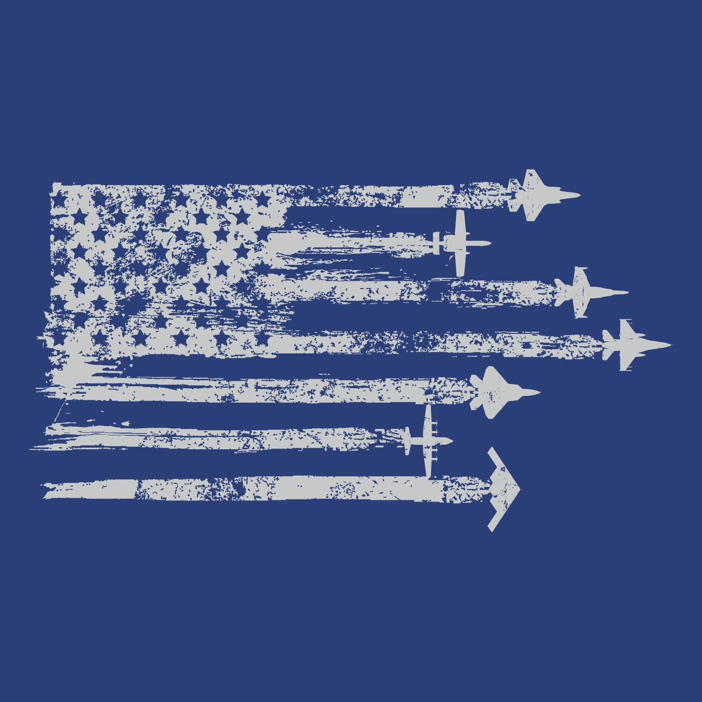 By Air Flag Tee Shirt for Men  | Grunt Style 