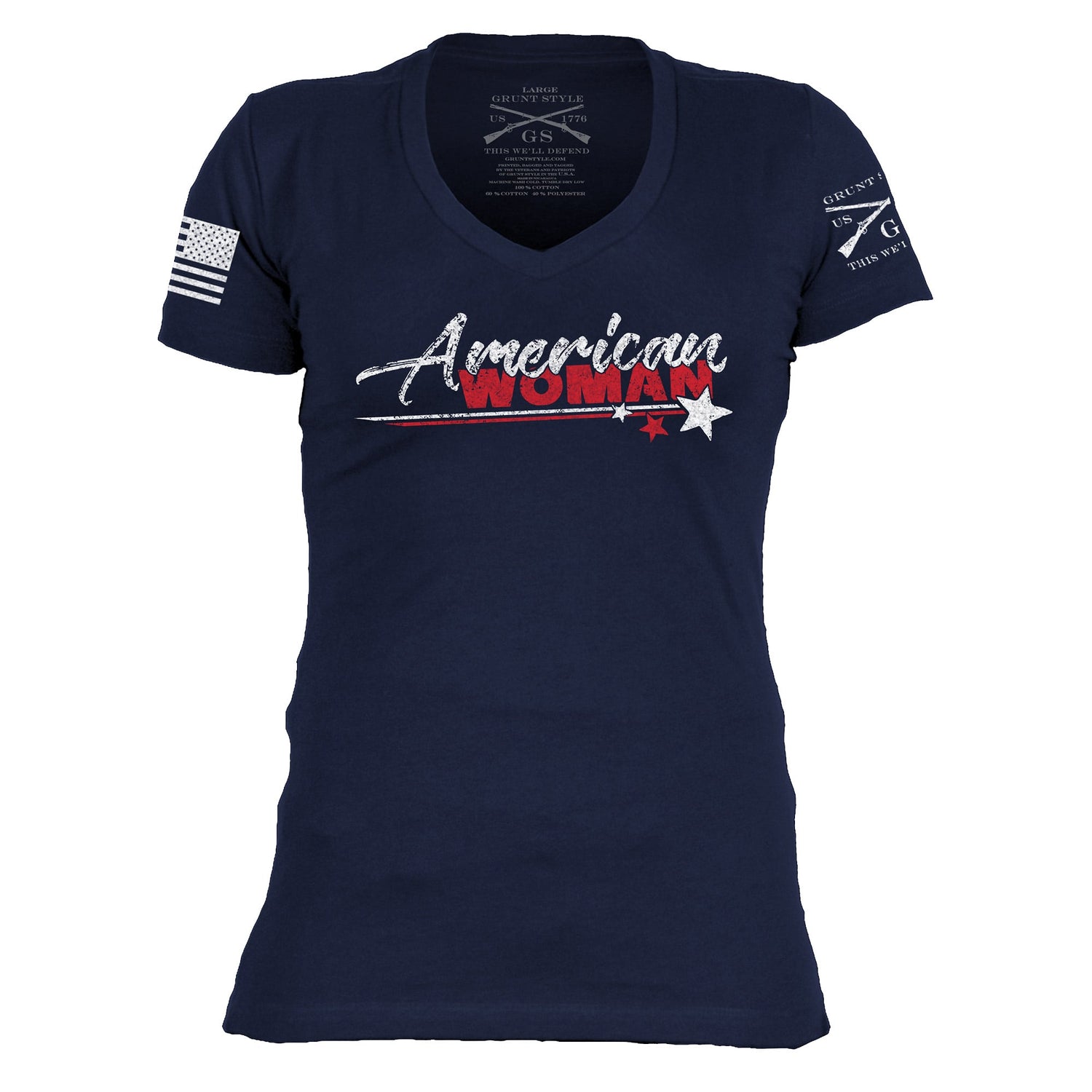 American Woman V-Neck | Patriotic Clothing  for Women 