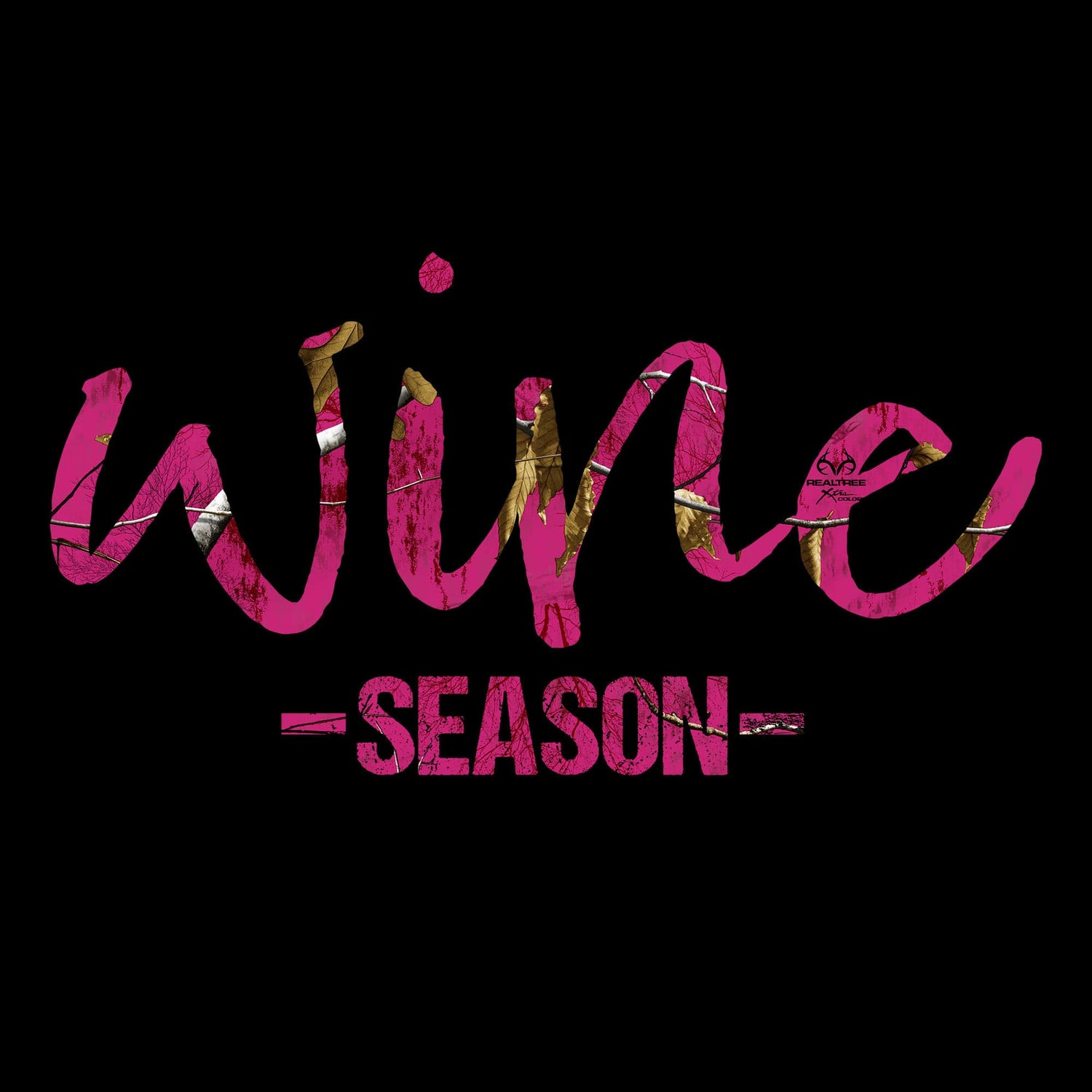 Realtree Pink Camo Wine Season 