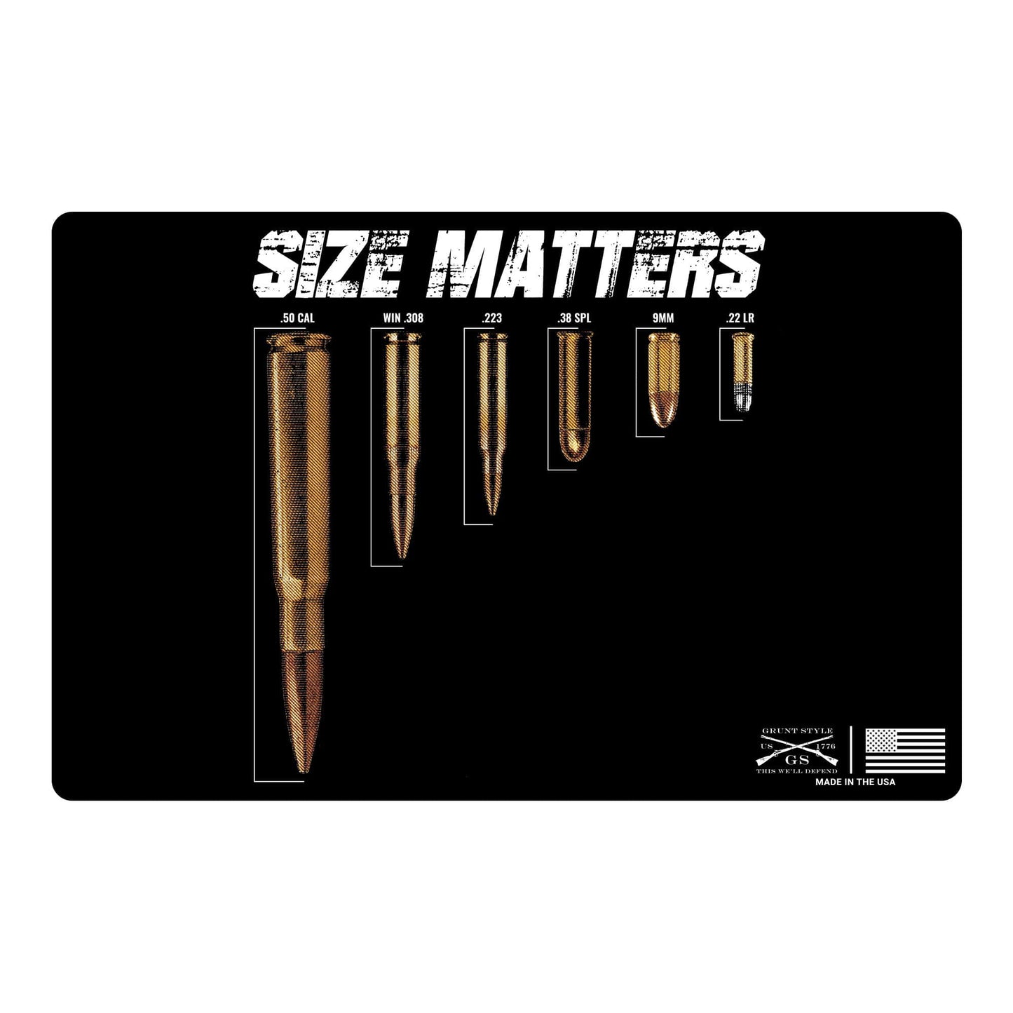 Size Matters Gun Cleaning Mat | Grunt Style 