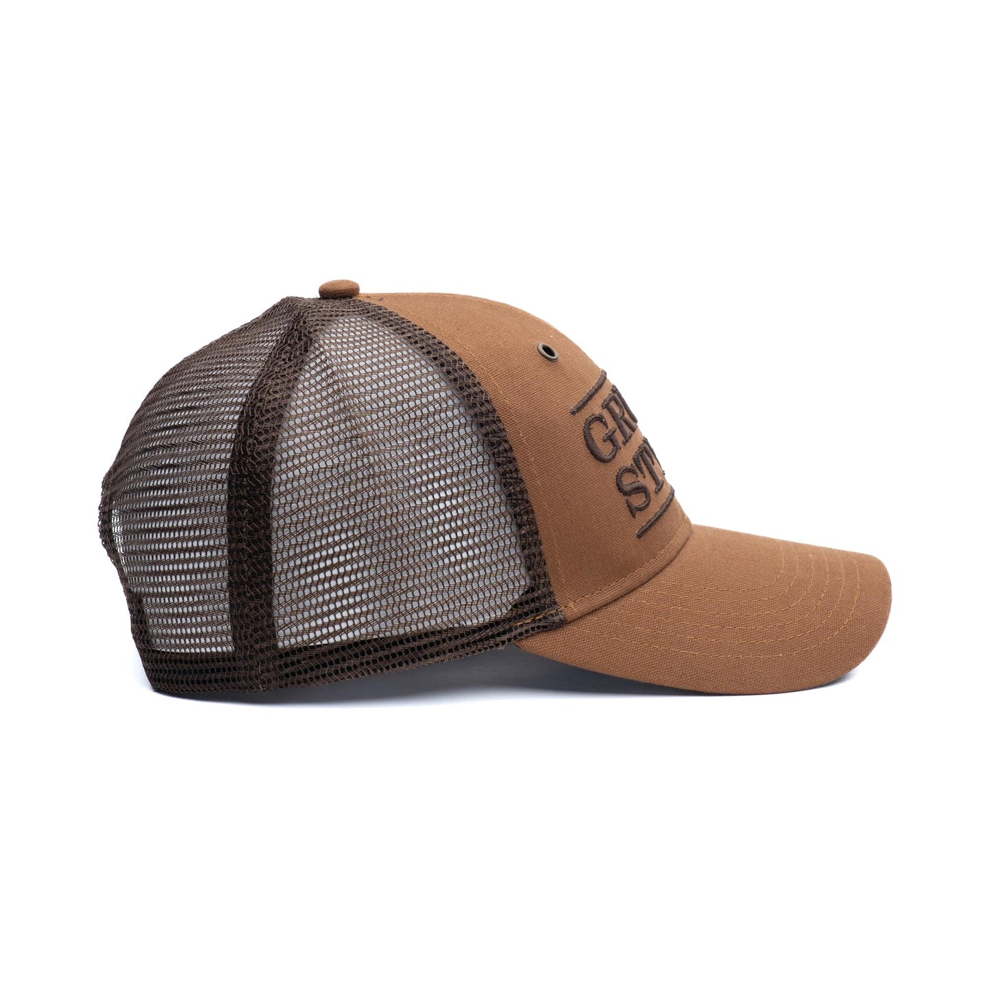 Grunt Style Stacked Logo - Canvas Brown  Hat | Grunt Style