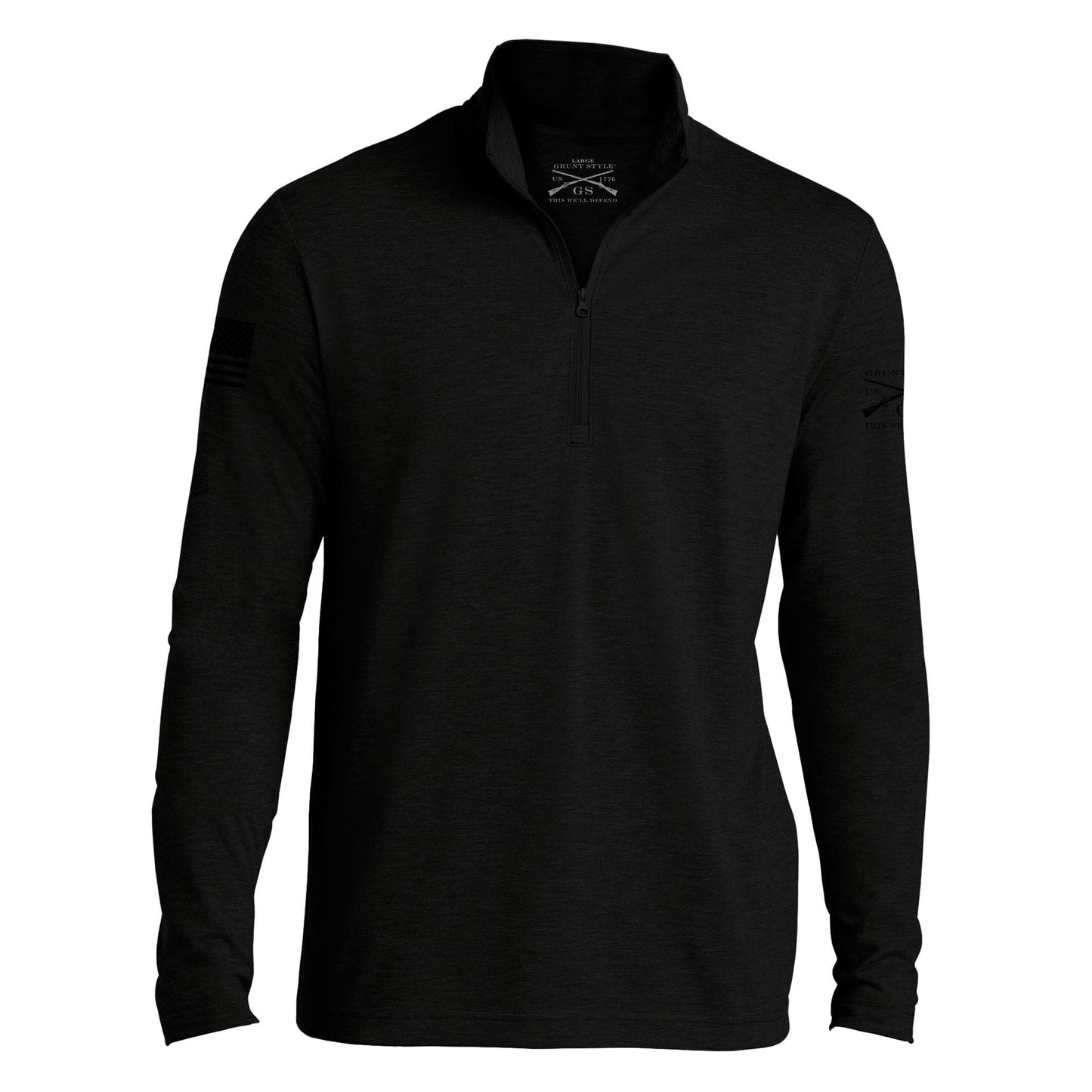 This We'll Defend Triblend 1/4 Zip Pullover | Grunt Style 