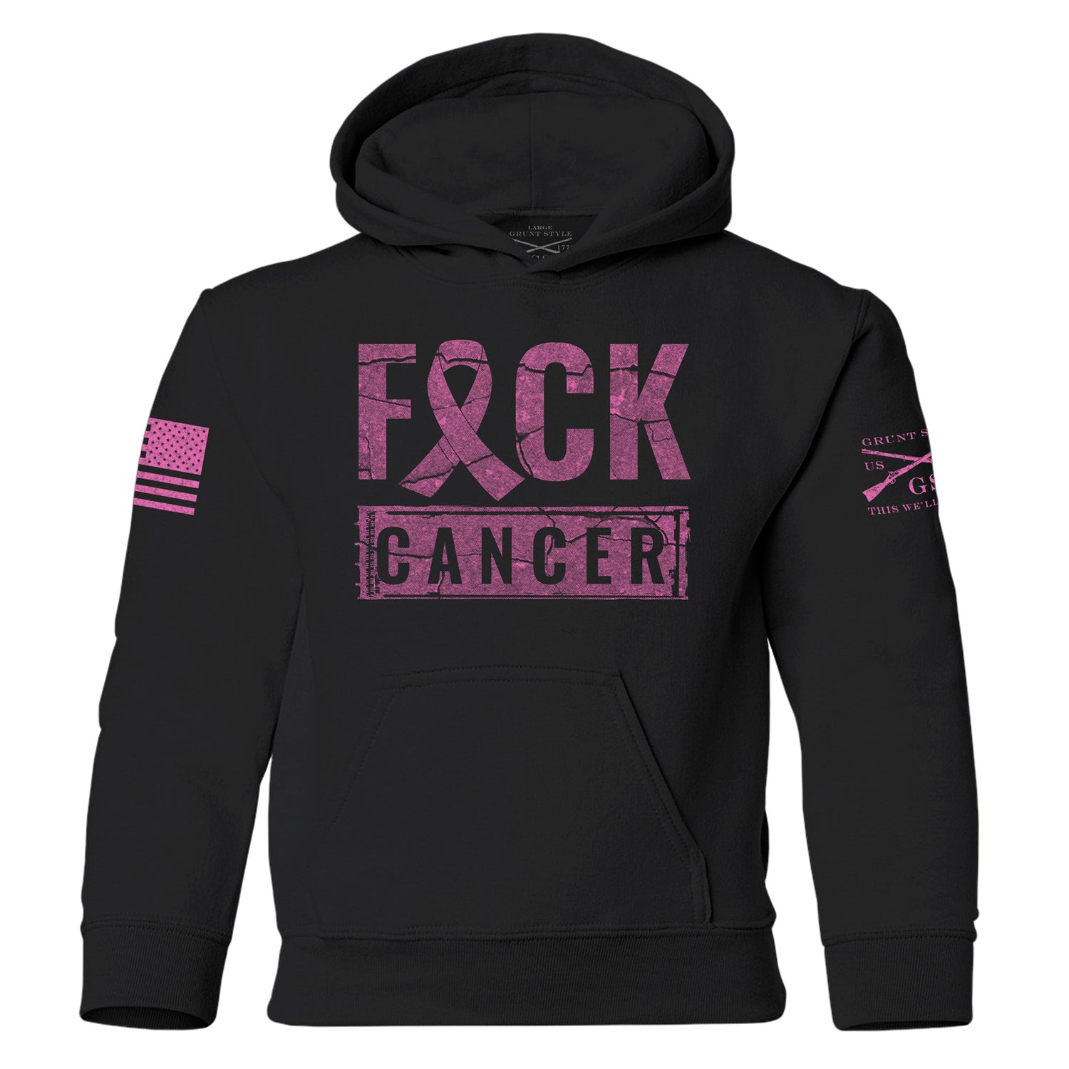 Youth Hoodie F*ck Cancer  | Grunt Style 
