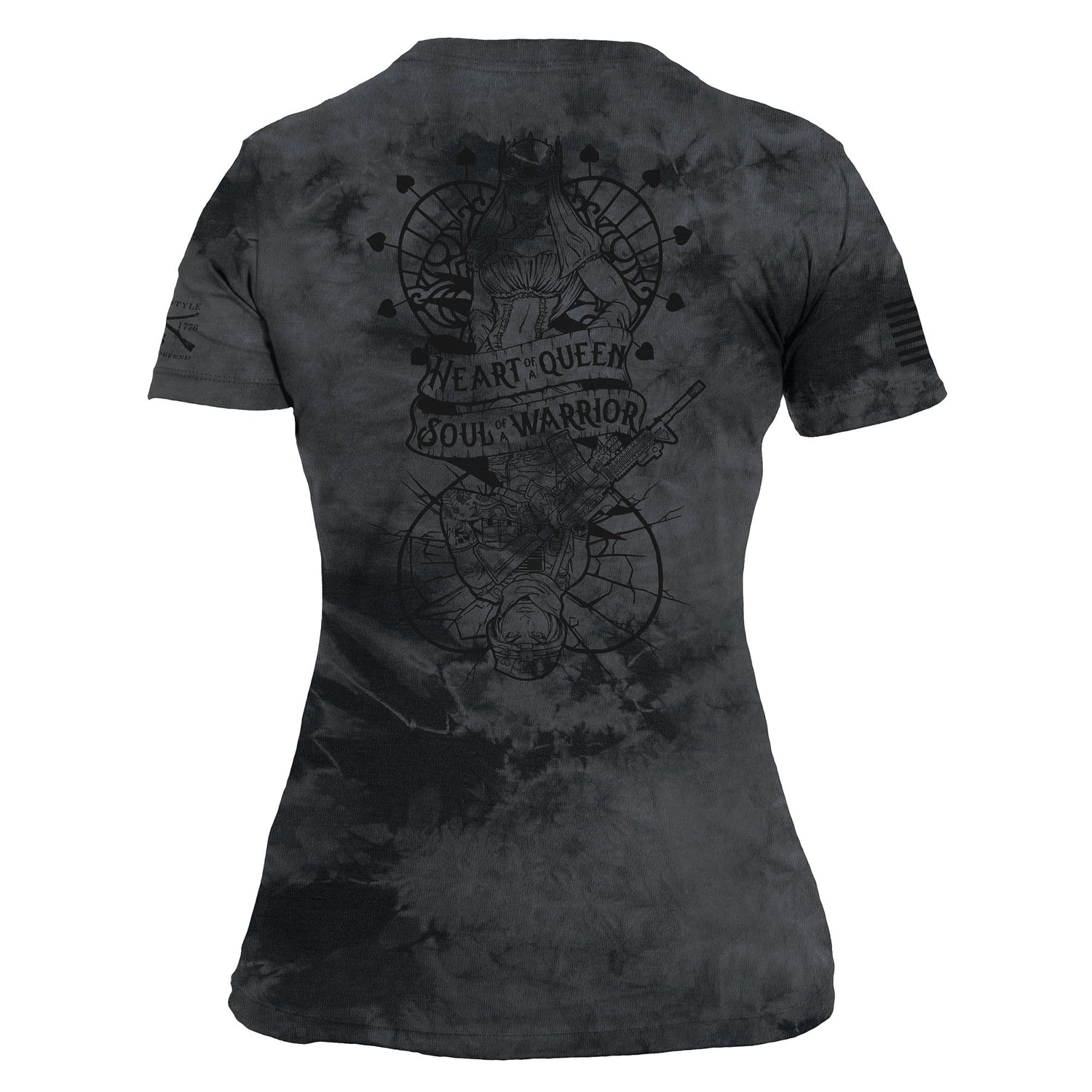 Women's Graphic T-Shirt Heart and Soul of a Warrior  | Grunt Style 