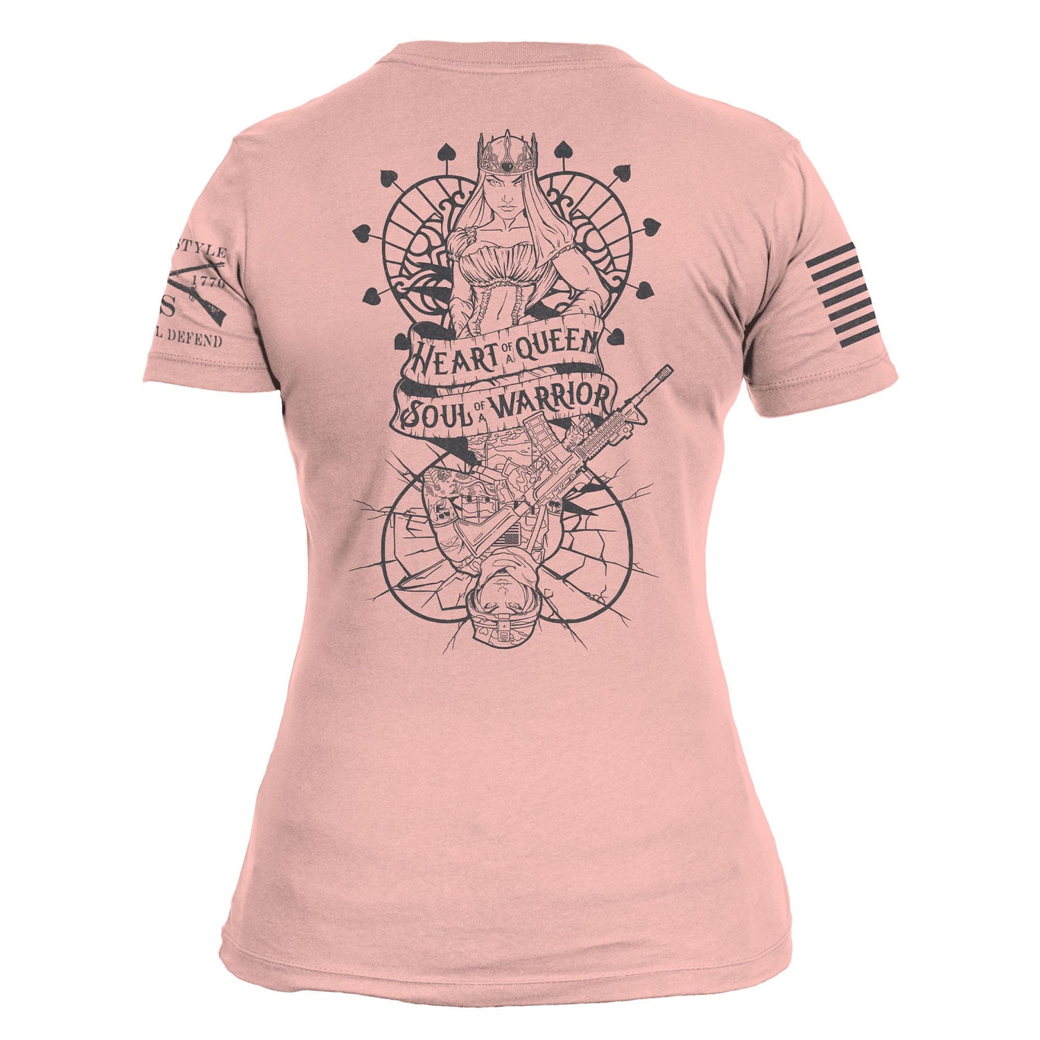 Desert Pink Women's Shirt Heart and Soul of a Warrior - Desert Pink | Grunt Style 