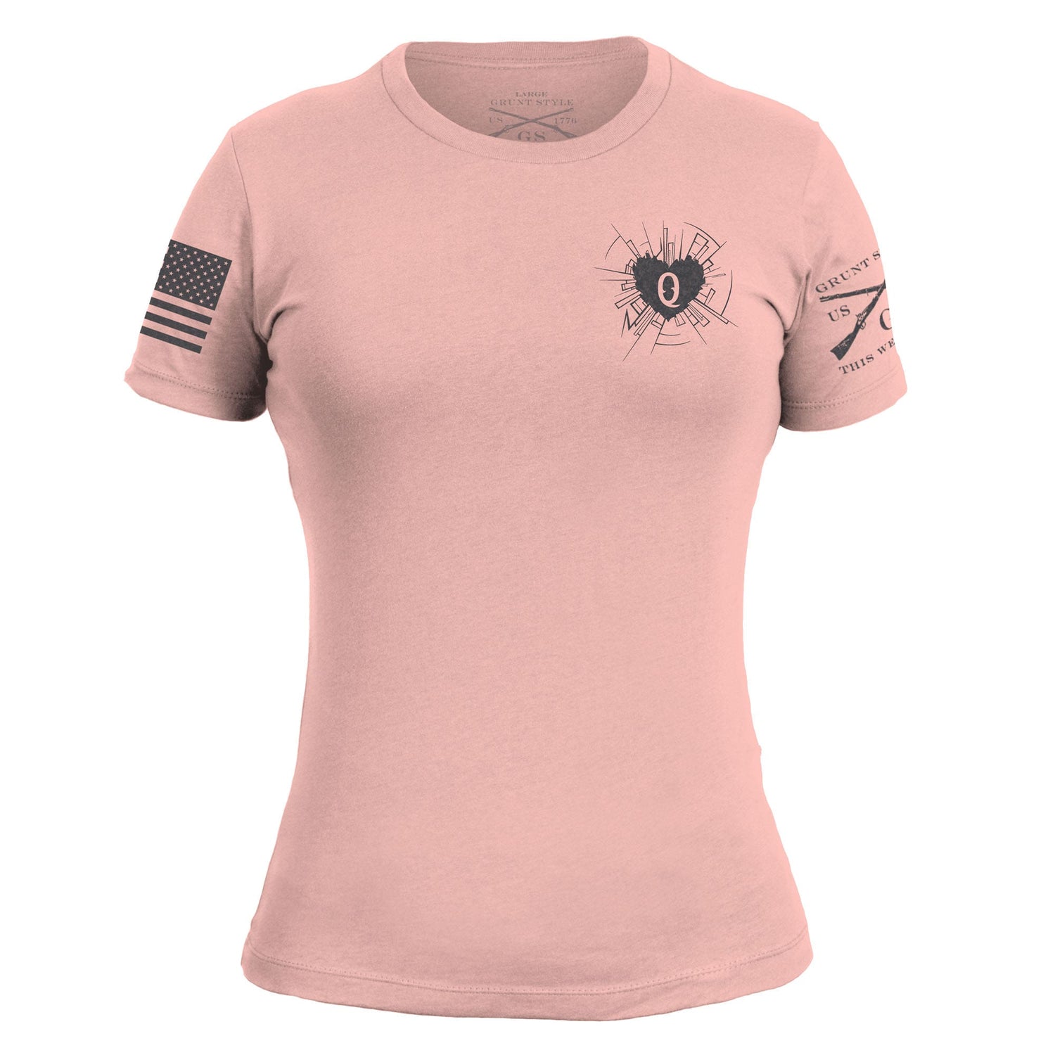 Shirt for Women Heart and Soul of a Warrior - Desert Pink | Grunt Style 