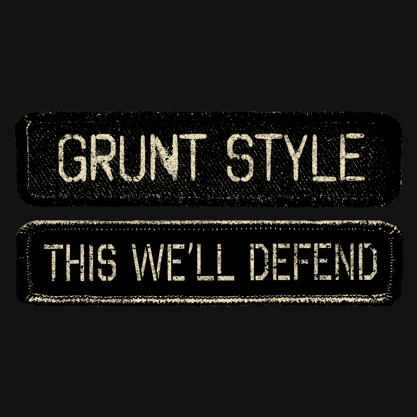 Grunt Style Name Tape Hoodie | Grunt Style