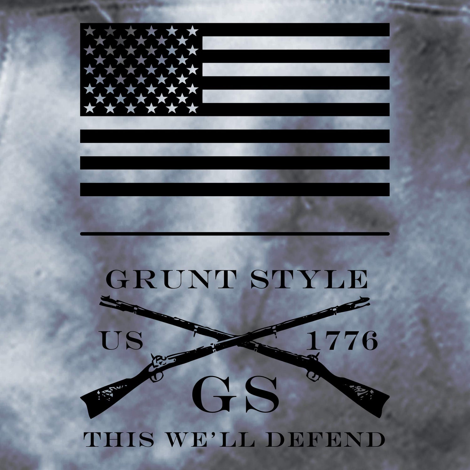 Grunt Style Floating Flag & Logo Hoodie  | Grunt Style 