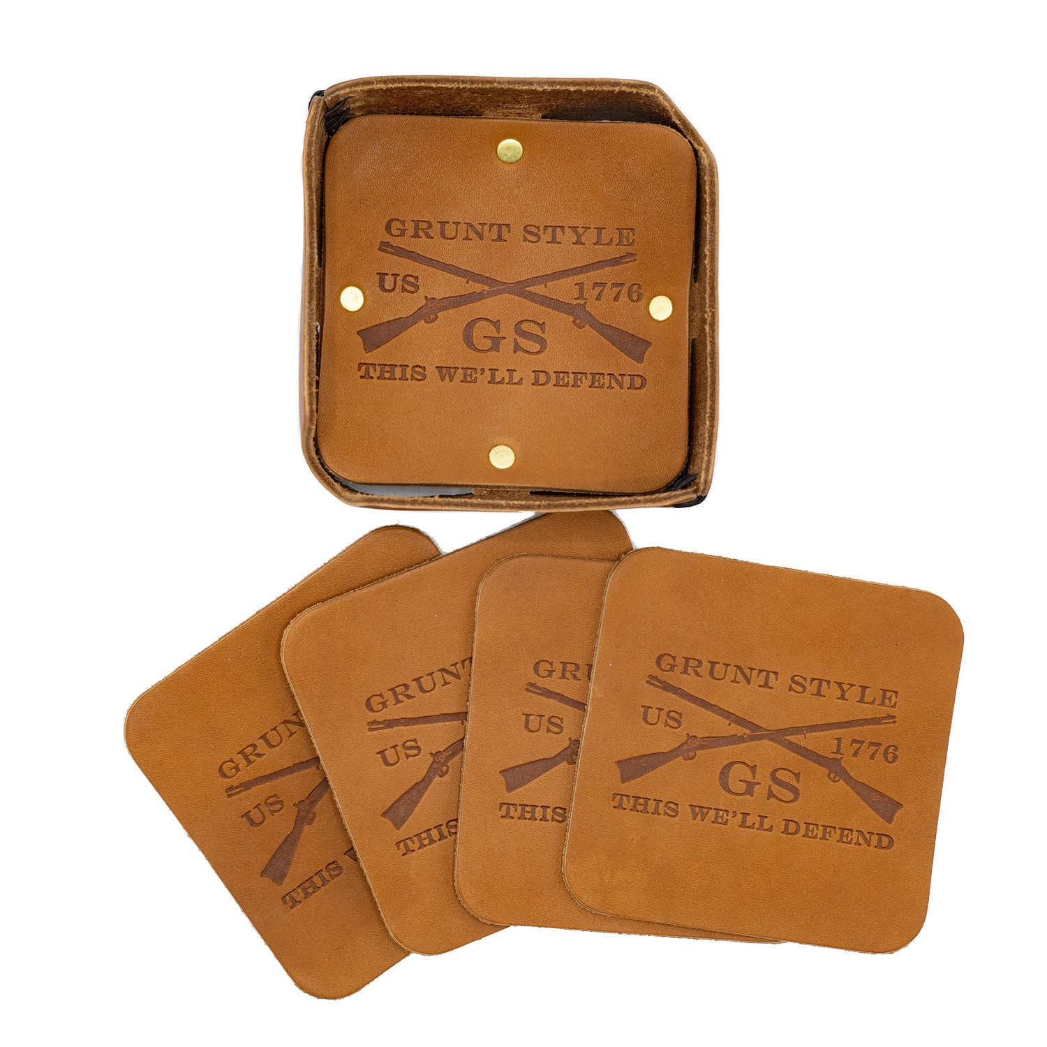 Leather Coasters  | Grunt Style 