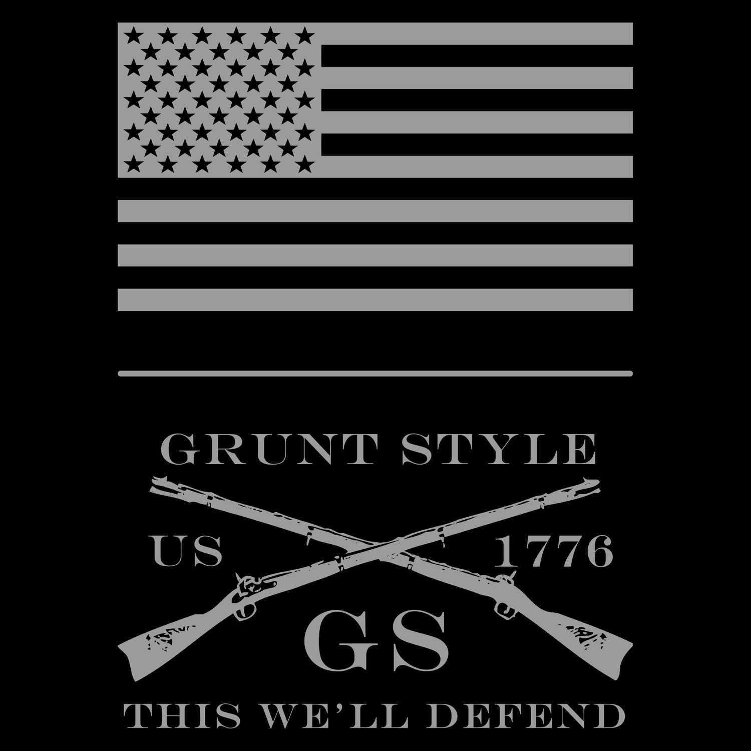 Men's Sweatshirt This We'll Defend Sleeve Black Digi Camo  | Grunt Style 